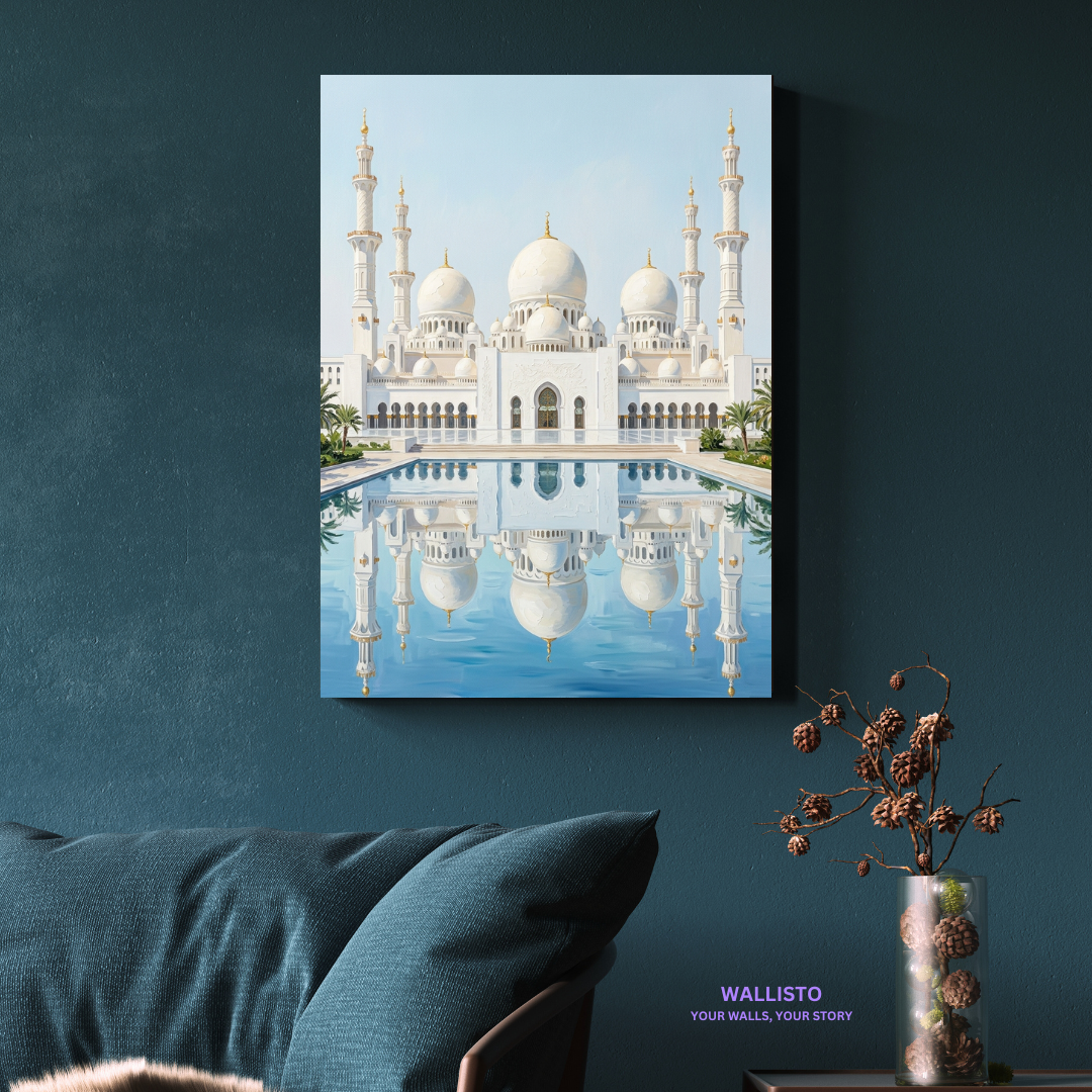 Sheikh Zayed Grand Mosque in Perfect Reflection
