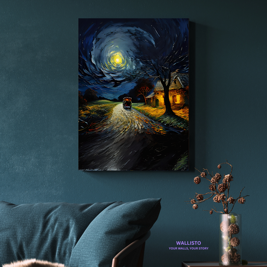 Moonlit Carriage Journey