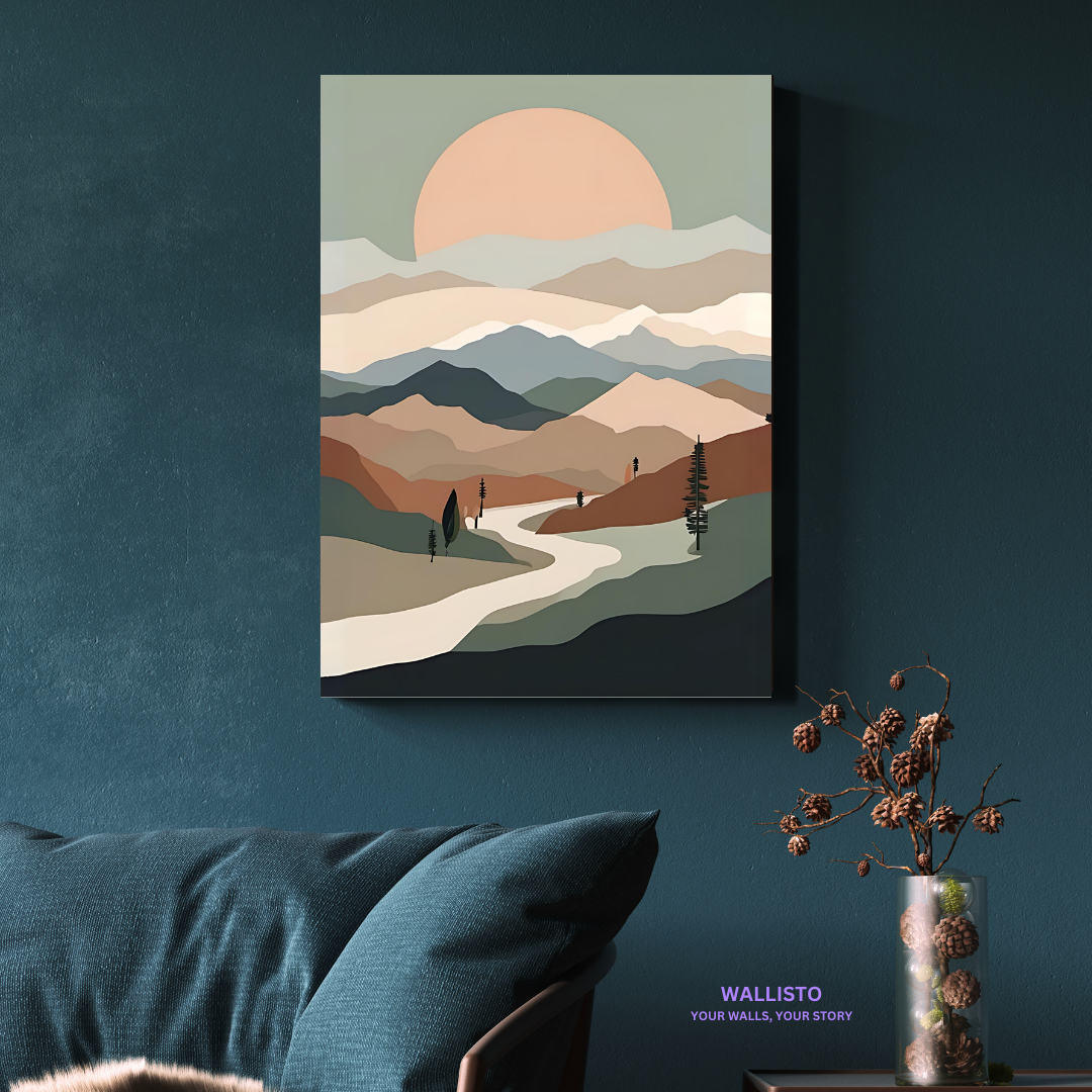 Minimalist Mountain Layers