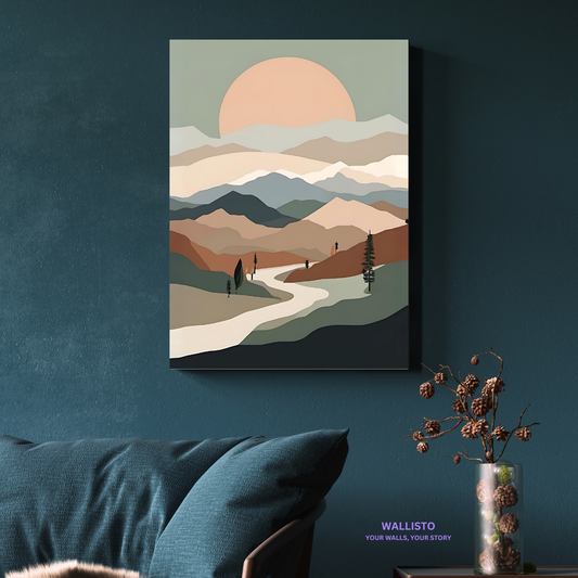 Minimalist Mountain Layers