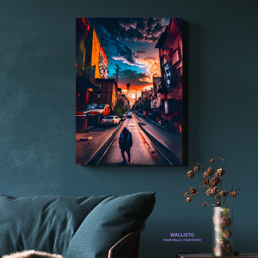 Urban Sunset Wanderer