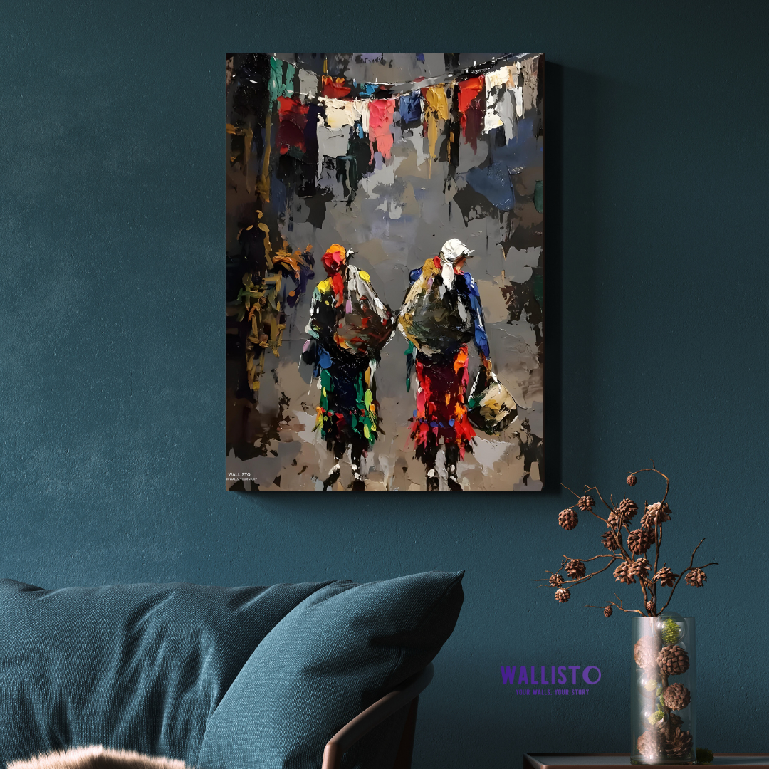 Vibrant Market Stroll