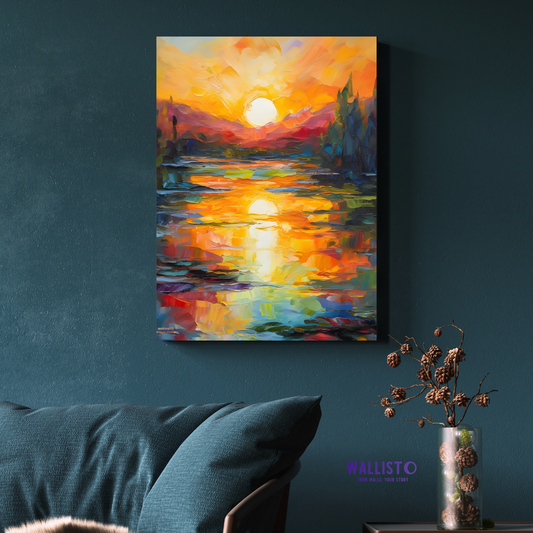 Radiant Sunset Reflection