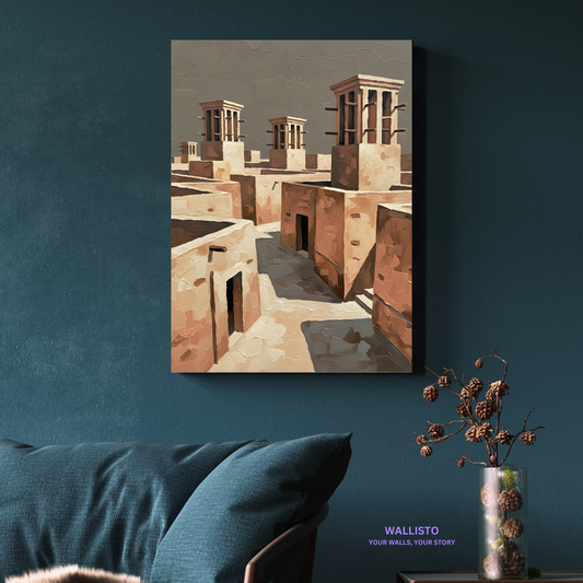 Wind Towers Above the Roofs