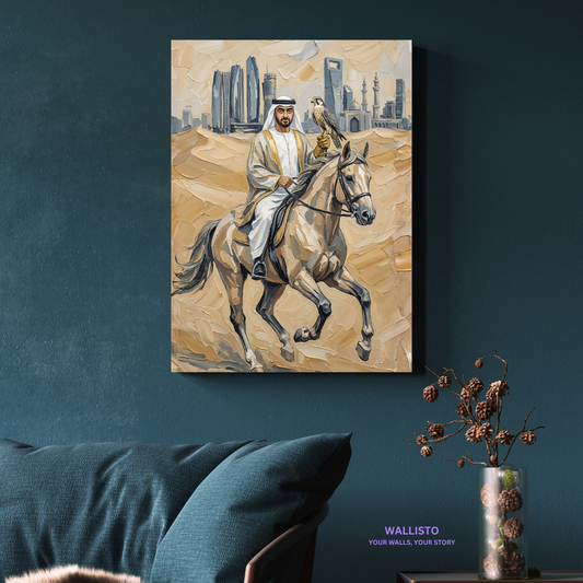 Sheikh Mohammed bin Zayed Al Nahyan and the Falcon