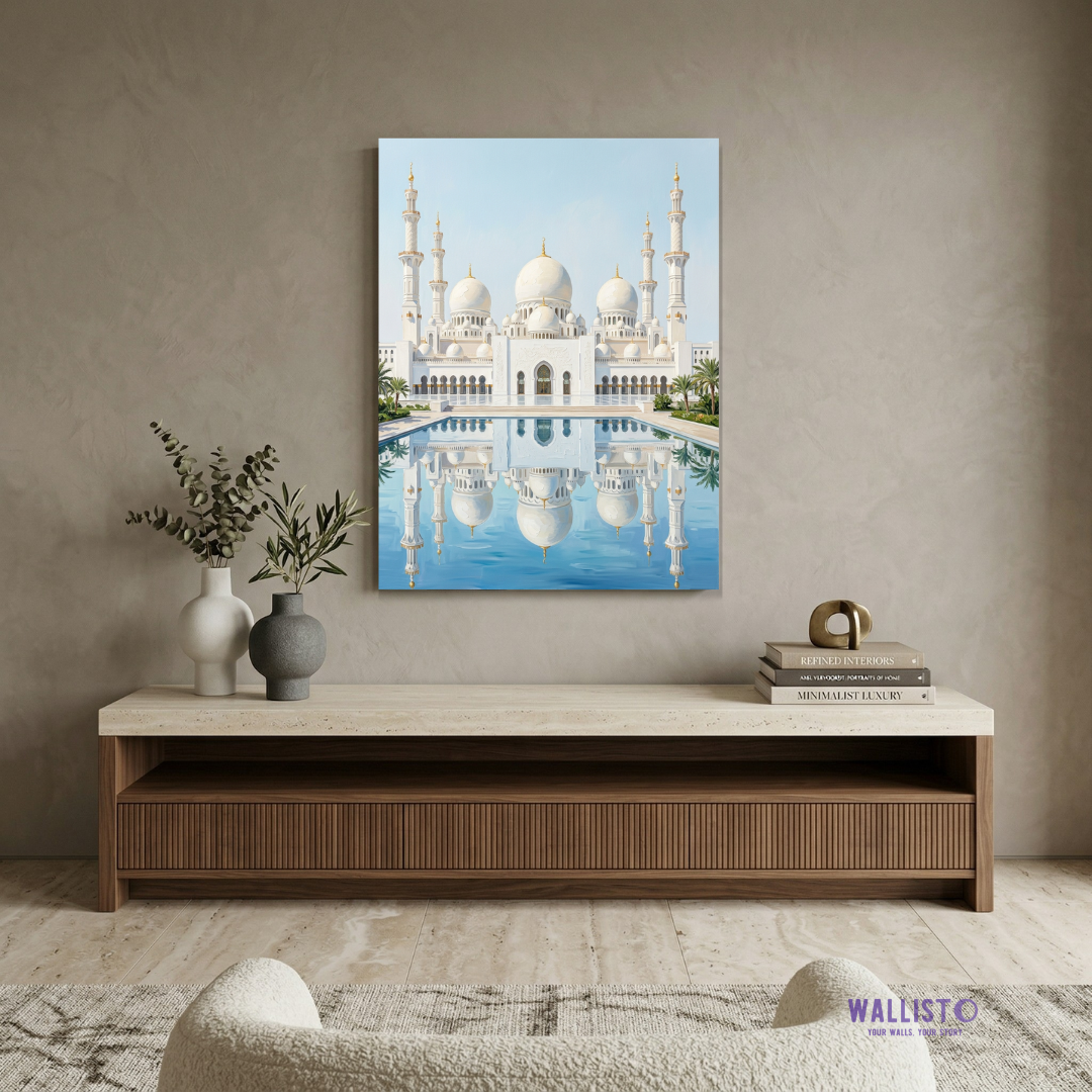 Sheikh Zayed Grand Mosque in Perfect Reflection
