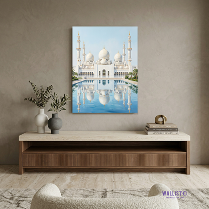 Sheikh Zayed Grand Mosque in Perfect Reflection