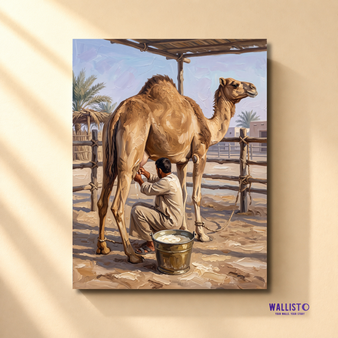 Morning at the Camel Pen