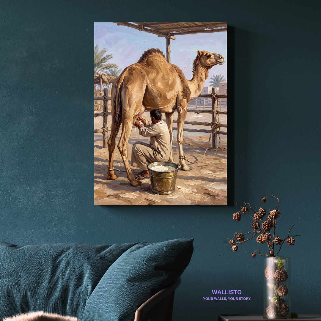 Morning at the Camel Pen