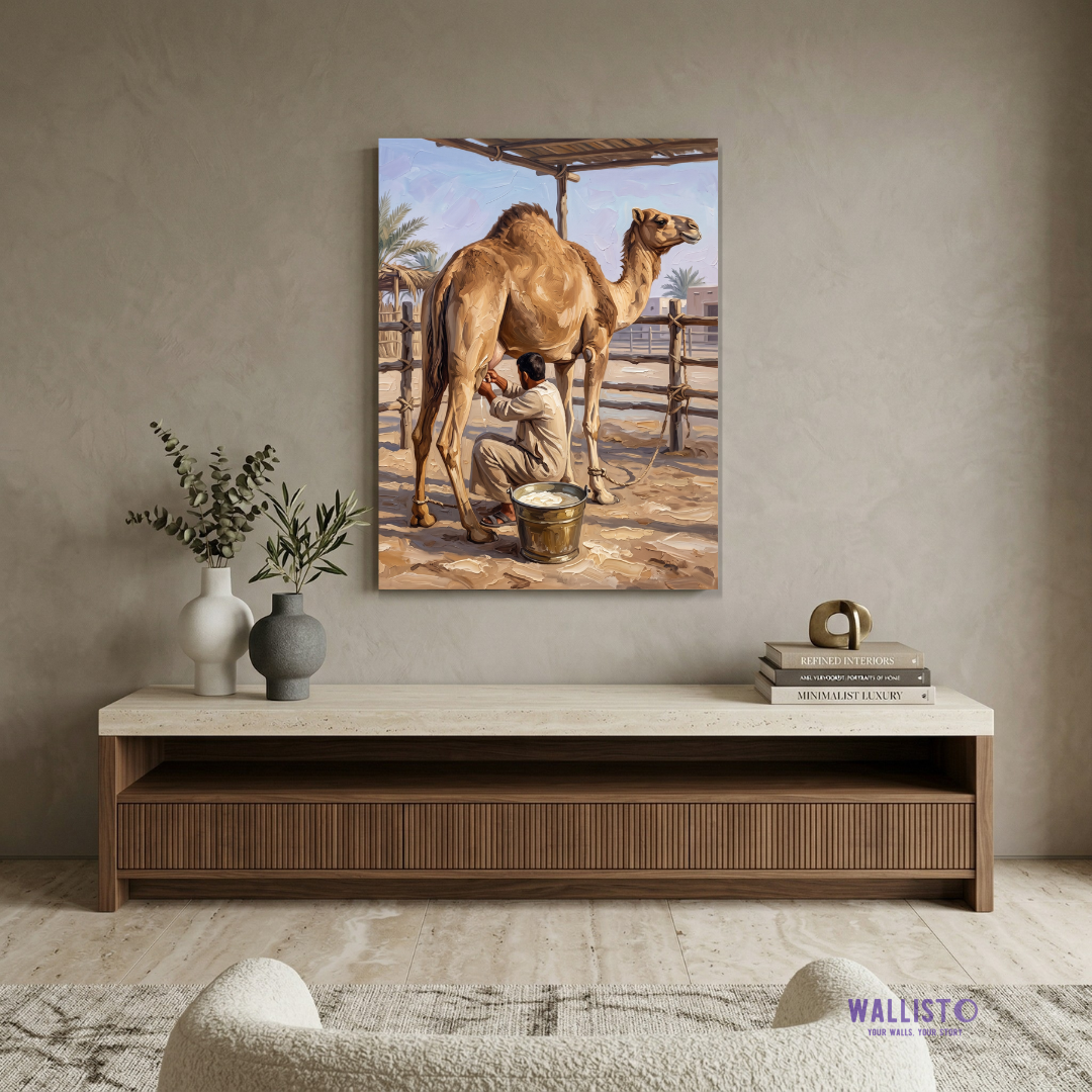 Morning at the Camel Pen