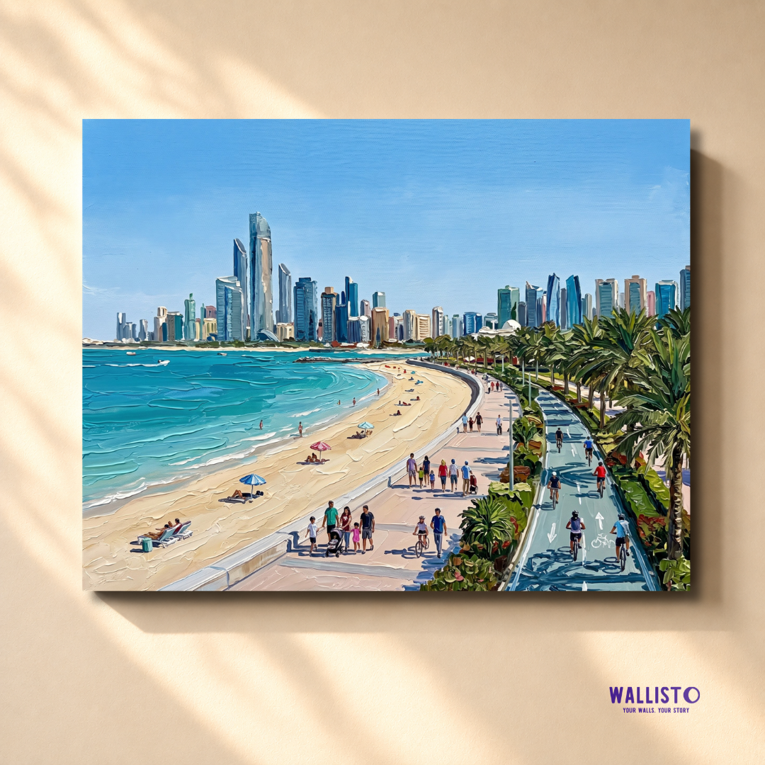 Along the Abu Dhabi Corniche
