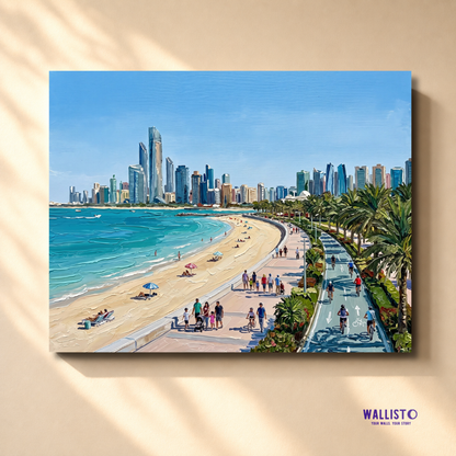 Along the Abu Dhabi Corniche