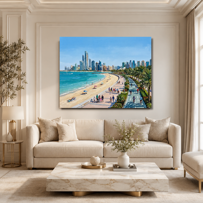 Along the Abu Dhabi Corniche