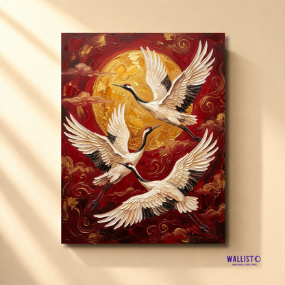 Crimson Cranes