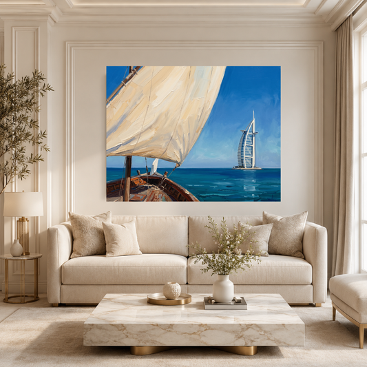 A Dhow and the Burj Al Arab