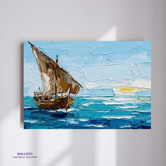 Dhow at Sunrise, Arabian Sea