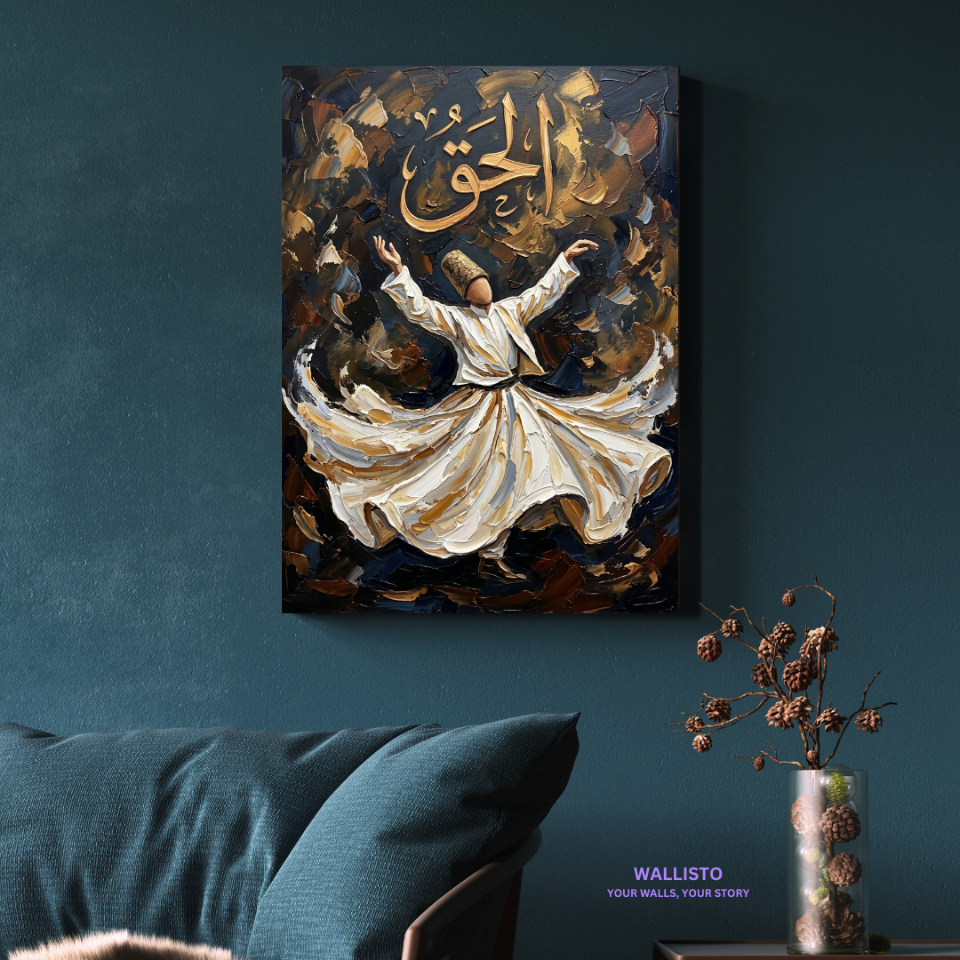 Sufi Dance with Calligraphy