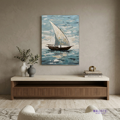 Single Dhow at Horizon