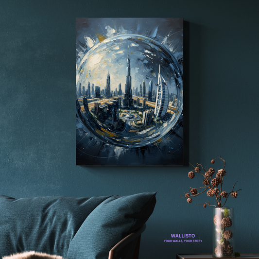 Dubai Skyline in Reflection