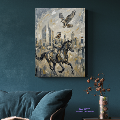 Sheikh Mohammed bin Rashid Al Maktoum on Horseback