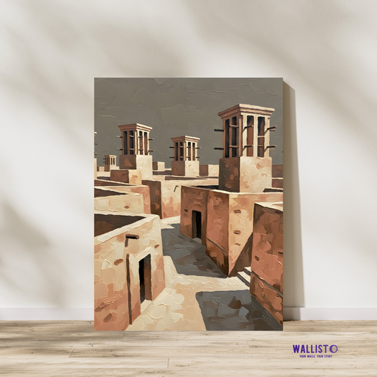 Wind Towers Above the Roofs