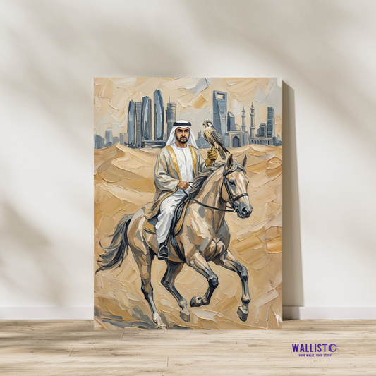 Sheikh Mohammed bin Zayed Al Nahyan and the Falcon