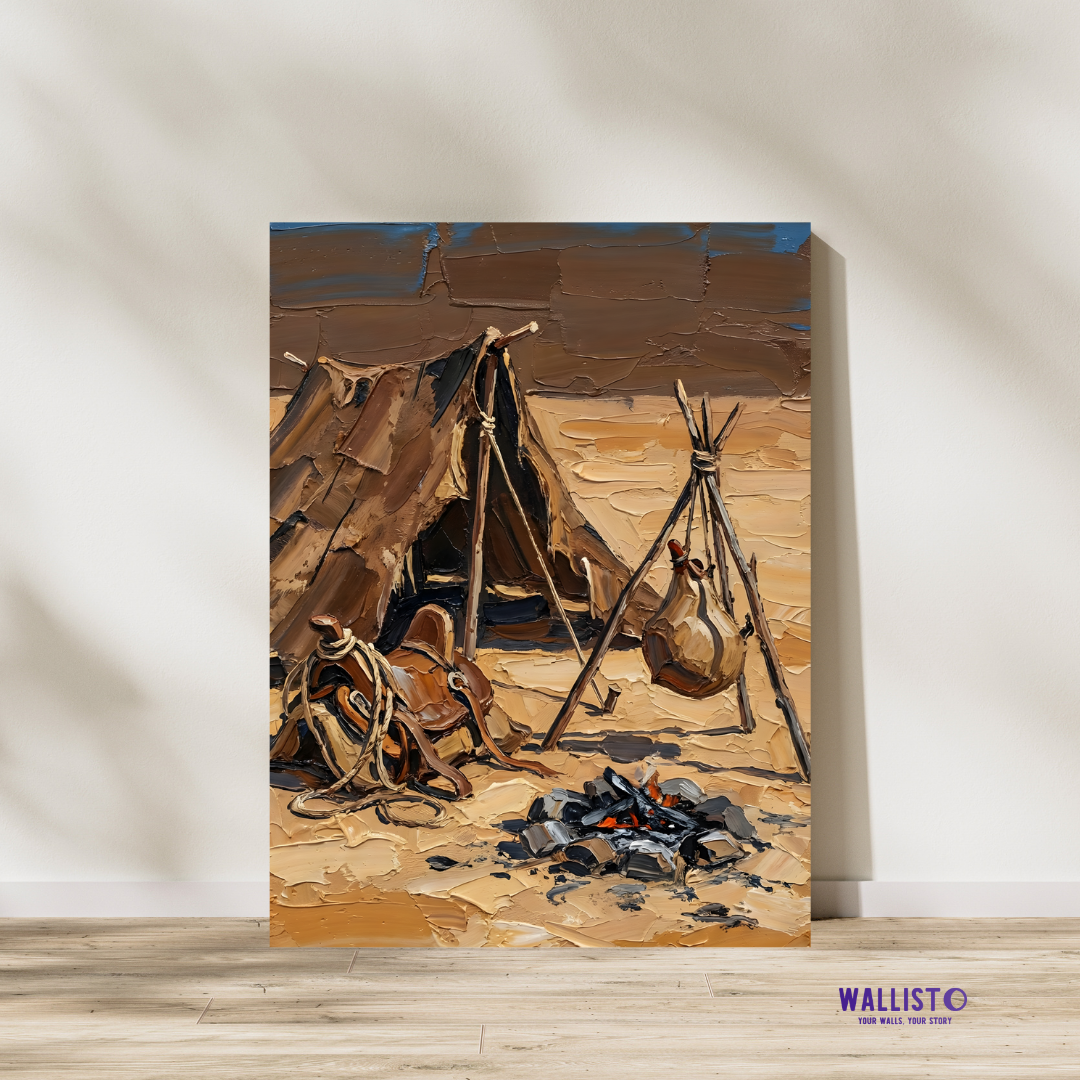 Desert Camp at Dusk