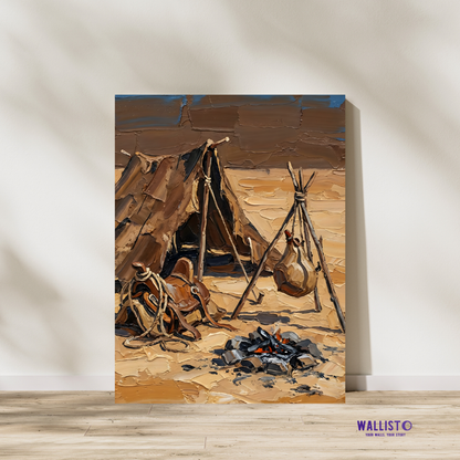 Desert Camp at Dusk